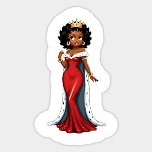 Black Queen Red Robe Sticker